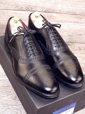 * NIB * $425 Allen Edmonds STRAND 13 B Narrow Black * add $15 new Trees